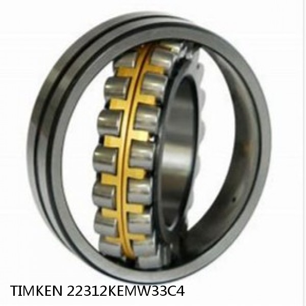 22312KEMW33C4 TIMKEN Spherical Roller Bearings Brass Cage