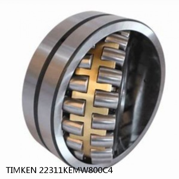 22311KEMW800C4 TIMKEN Spherical Roller Bearings Brass Cage #1 small image
