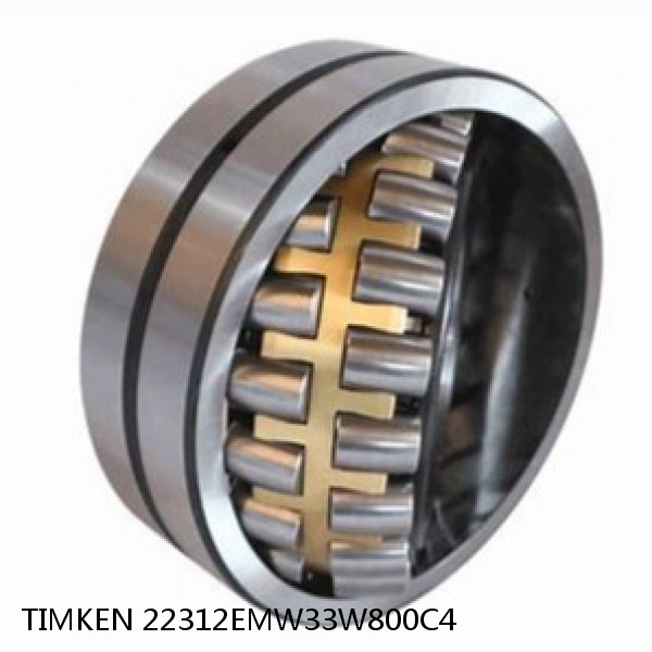 22312EMW33W800C4 TIMKEN Spherical Roller Bearings Brass Cage
