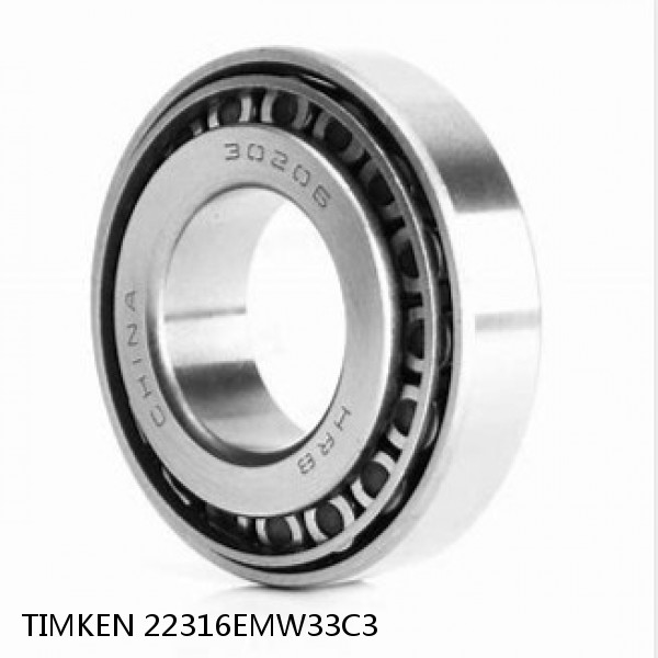22316EMW33C3 TIMKEN Tapered Roller Bearings Tapered Single Metric #1 small image