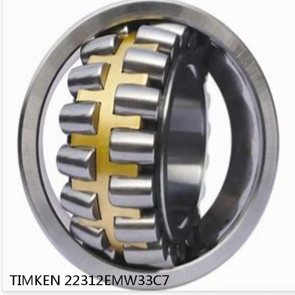 22312EMW33C7 TIMKEN Spherical Roller Bearings Brass Cage #1 image